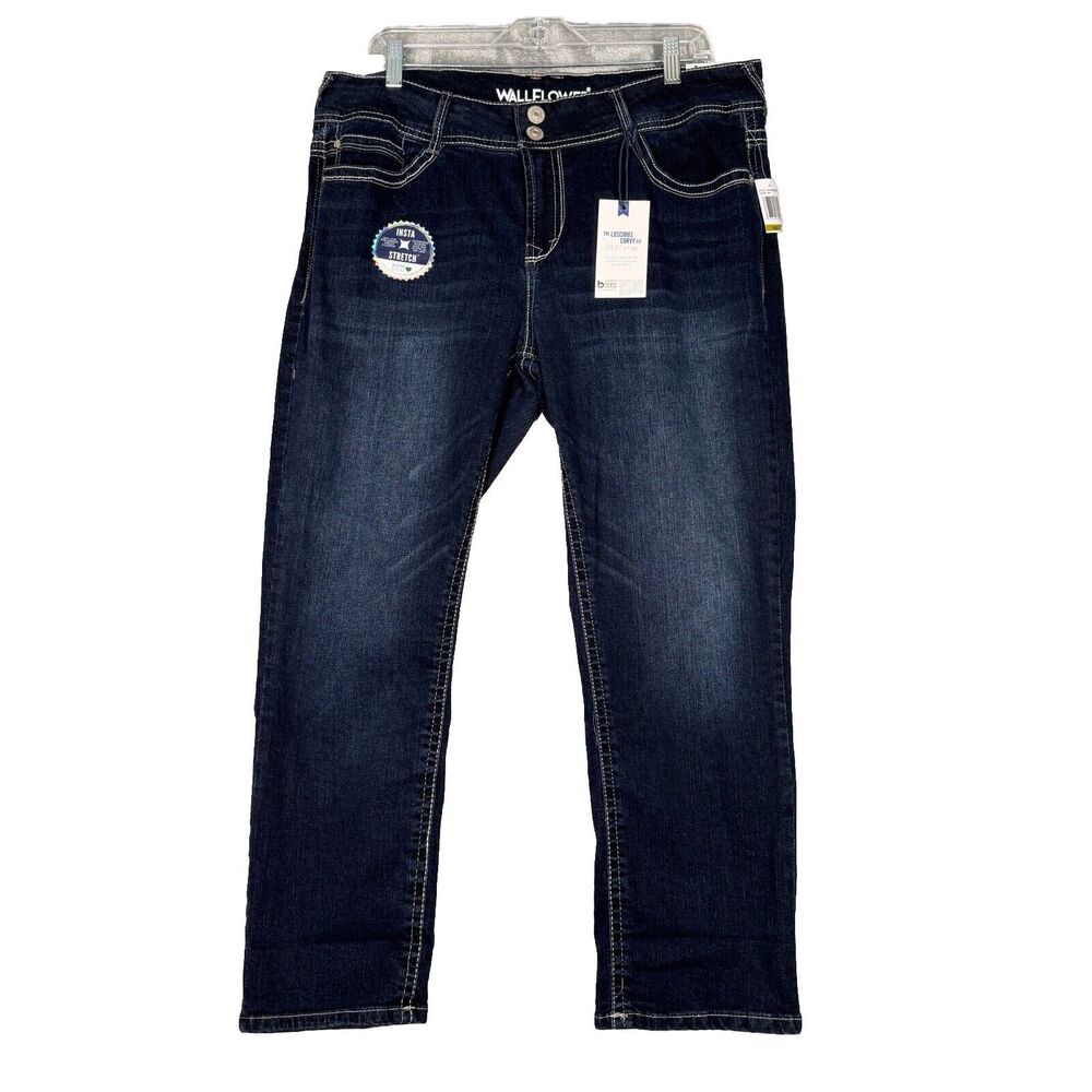 Wallflower Jeans Women 17 33 Blue Luxurious Curvy Fit Dark‎ Wash Casual Everyday